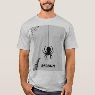 man half tshirt spider design
