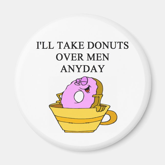 man hating woman joke magnet (Front)