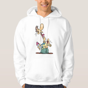 Man Holding A Crying Baby Mens Hoodie