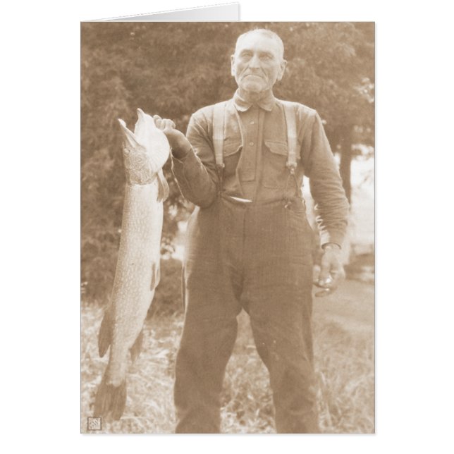 Man Holding a Fish (Front)