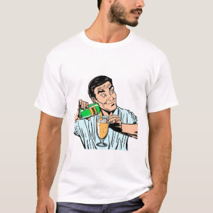man holding beer can  T-Shirt