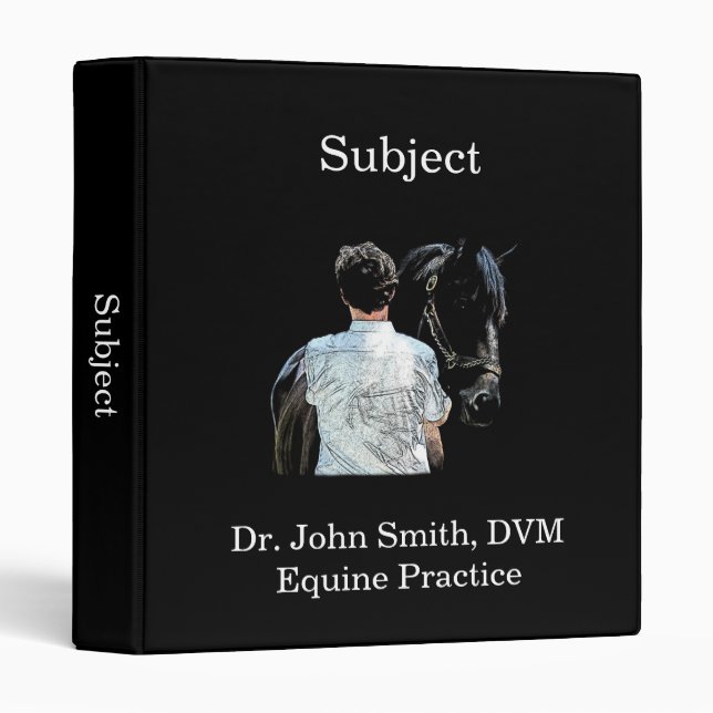Man Holding Horse Dark Binder (Front/Spine)
