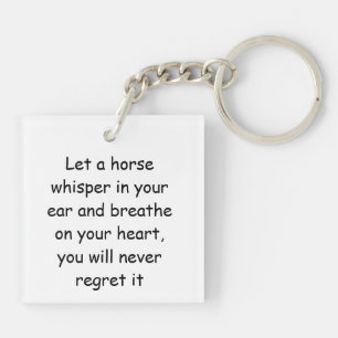 Man Holding Horse Light Acrylic Keychain