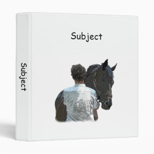 Man Holding Horse Light Binder