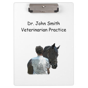 Man Holding Horse Light Clipboard