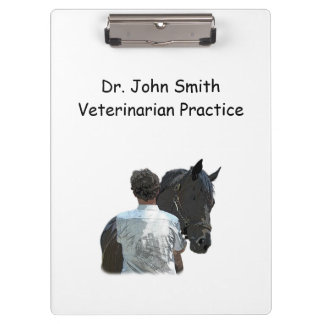 Man Holding Horse Light Clipboard