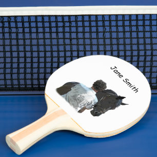 Man Holding Horse Light Ping Pong Paddle