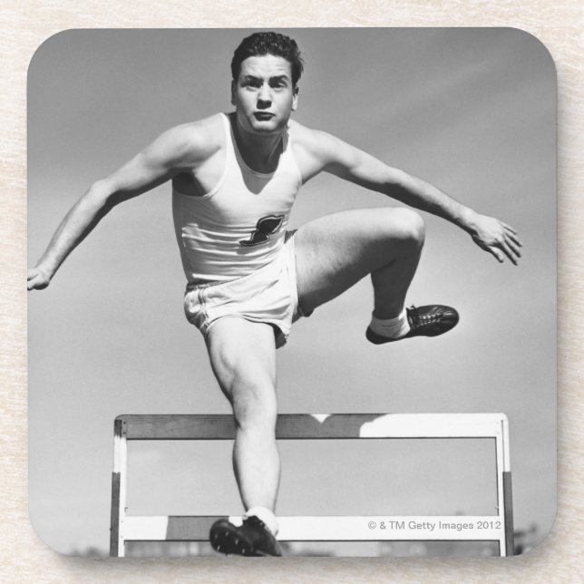 Man Hurdling Coaster (Front)