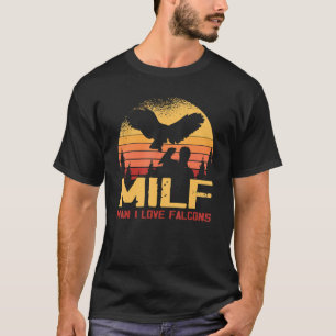 Man I Love Falcons Vintage Bird Falconer T-Shirt