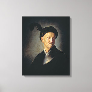 Man in Armour - Rembrandt - c1632 Canvas Print