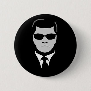 Man in Black 2 Inch Round Button