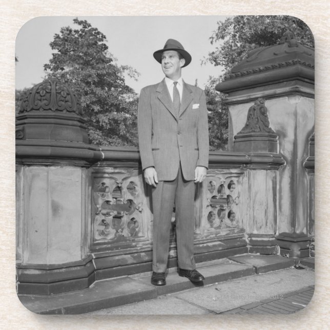 Man in Hat Coaster (Front)