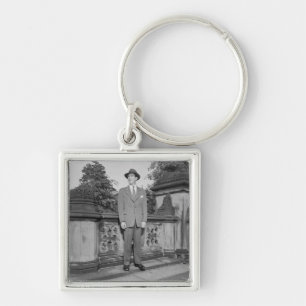 Man in Hat Keychain