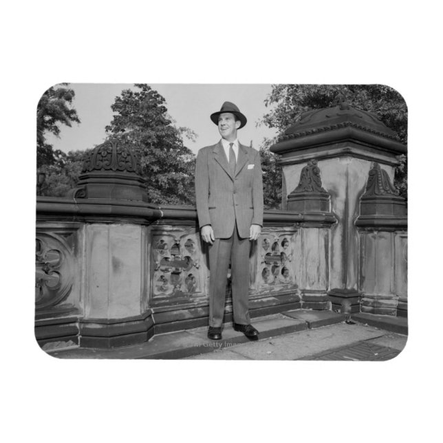 Man in Hat Magnet (Horizontal)