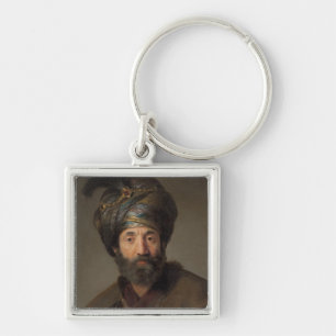 Man in Oriental Costume, c.1635 (oil on canvas) Keychain
