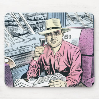 Man in Seat 61 mousemat Mouse Pad