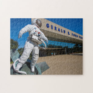 Man In Space Sculpture Jigsaw Puzzle