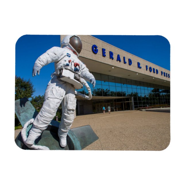 Man In Space Sculpture Magnet (Horizontal)