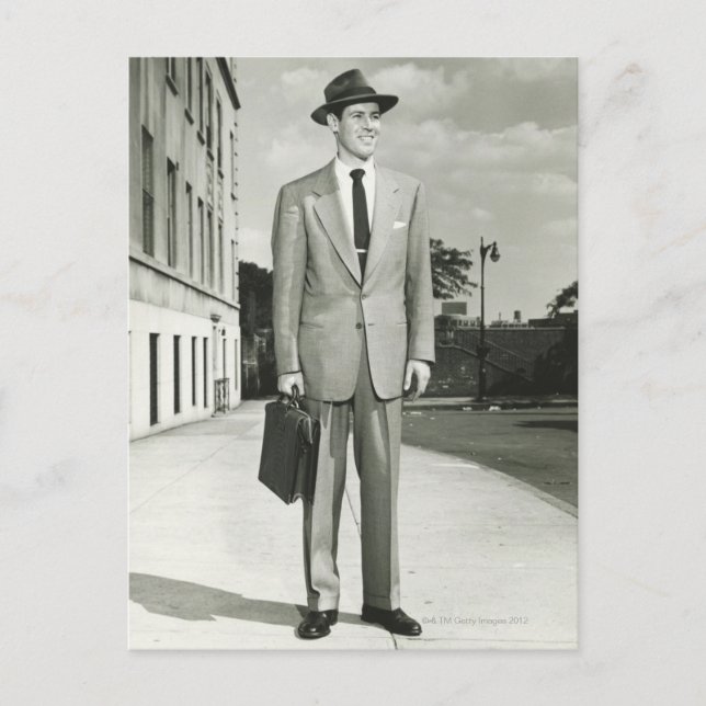 Man in Suit Postcard (Front)