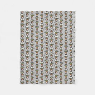 man in sweater fleece blanket