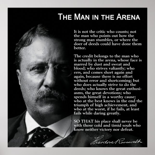 MAN in the ARENA Speech Poster (Front)