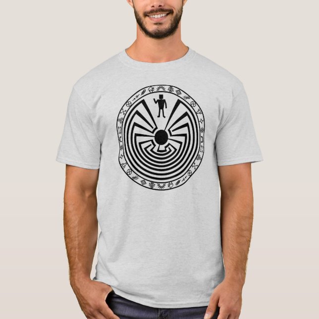 Man in the Maze [black] T-Shirt (Front)
