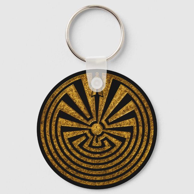 Man in the Maze, Journey through life, I'itoi, Keychain (Front)