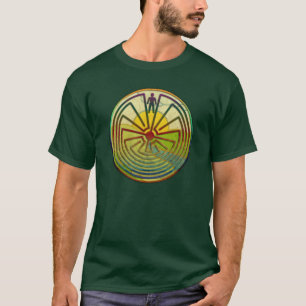 MAN IN THE MAZE landscape + your background T-Shirt