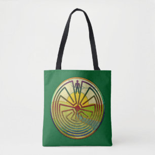 MAN IN THE MAZE landscape + your background Tote Bag