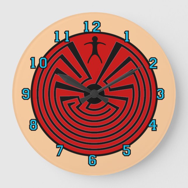 Man In The Maze Large Clock (Front)