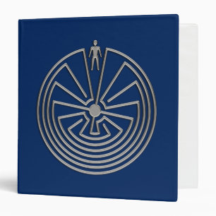 MAN IN THE MAZE silver + your background Binder