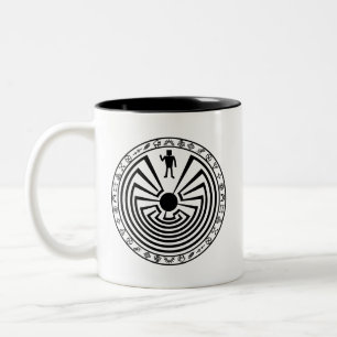 Man in the Maze Two-Tone Coffee Mug