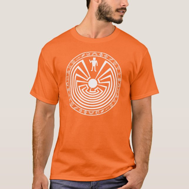 Man in the Maze [white] T-Shirt (Front)
