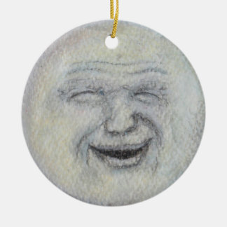 Man in the Moon Ceramic Ornament