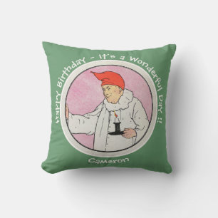 Man in the Moon Mother Goose Birthday Party Items Throw Pillow