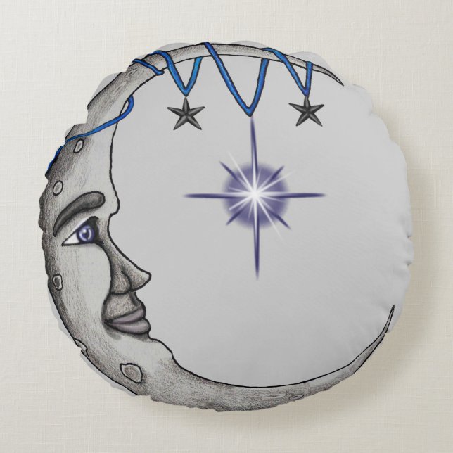 Man in the Moon Pillow (Front)