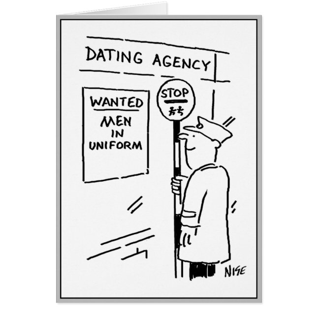 Man in uniform looking for a date. (Front)