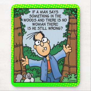 Man in Woods Mouse Pad