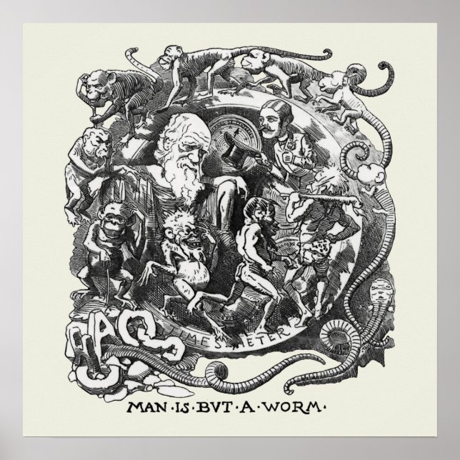 Man Is But A Worm Poster (Front)