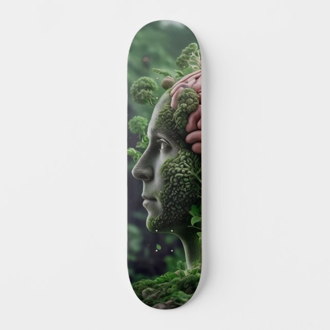 Man is Nature - Humanity Environment Organic Skateboard (Front)