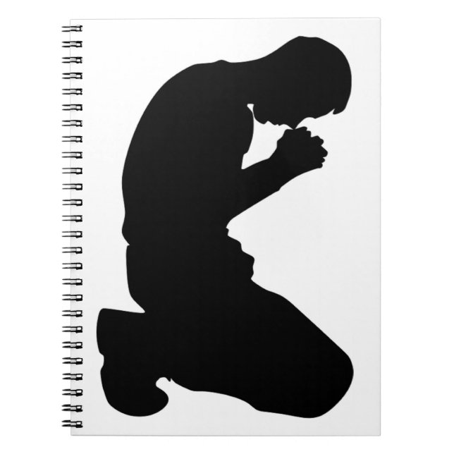 MAN KNEELING IN PRAYER NOTEBOOK (Front)