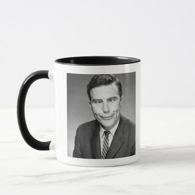 Man Making Face Mug (Left)