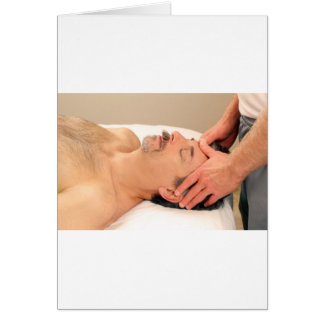 Man Massaging Male Face