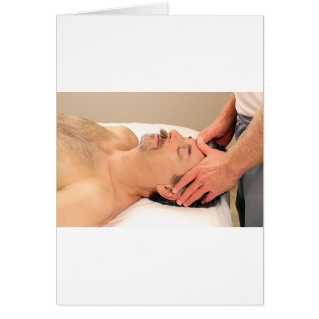 Man Massaging Male Face (Front)