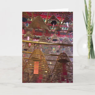Man Mo Buddhist Temple of Hong Kong Holiday Card