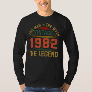 Man Myth Legend 1982 40th Birthday Gift 40 Years O T-Shirt