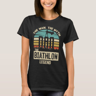 Man Myth Legend Dad Biathlon T-Shirt