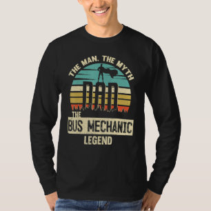 Man Myth Legend Dad BUS MECHANIC T-Shirt