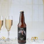 Man myth legend photo name black white beer bottle label<br><div class="desc">A classic black background.   Text: The Man,  The Myth,  The Legend. Personalize and add his name and photo.</div>