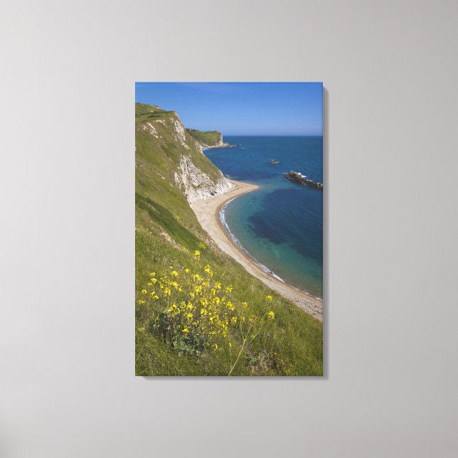Man o War Bay, Jurassic Coast, Lulworth, Dorset, Canvas Print (Front)